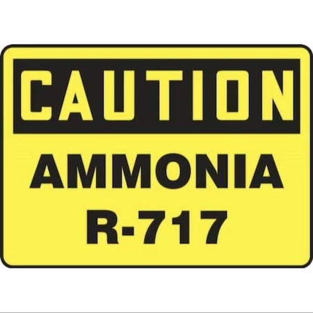 Accuform OSHA CAUTION SAFETY SIGN AMMONIA MCHL721VS MCHL721VS
